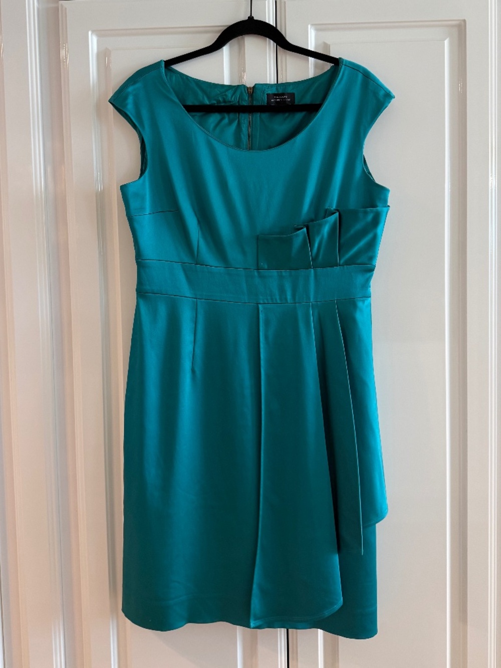 Tahari by Arthur S. Levine Teal Sheath Dress | Elegant Workwear & Occasion